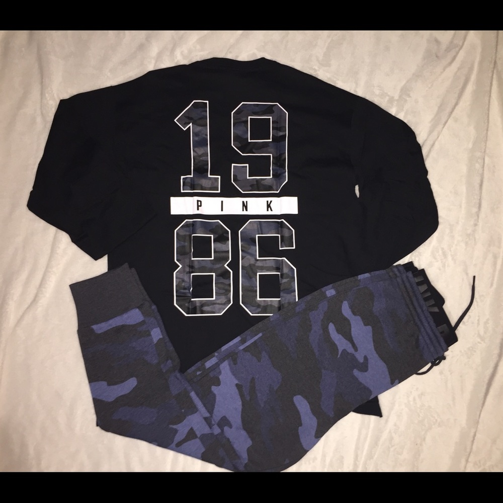 NEW! 🖤💙 PINK camo Set!